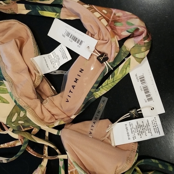 💕VITAMIN A💕 Bikini Zuma Bralette (12 XL)  & Hipster Bottom (10 Large) NWT - Picture 16 of 16